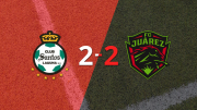 Liga MX: Santos Laguna y FC Juárez firman un empate en dos