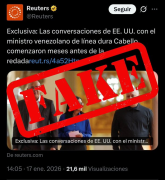 Ministerio de Comunicación desmiente supuestas conversaciones secretas conspirativas que vinculan a Diosdado Cabello