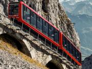 Precisión suiza: el tren más empinado del mundo para subir al monte Pilatus