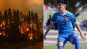Los futbolistas afectados por los incendios en el sur y la inquietud por la Supercopa de este martes