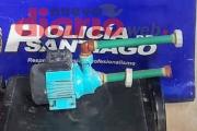 Vecina compró a su sobrino una bomba de agua robada y le cayó la policía