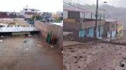 Torrencial lluvia deja inhabitable casa de una señora en Arequipa: Toda mi casa se está inundando (VIDEO)
