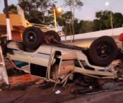 Volcamiento de camioneta dejó varios heridos en la avenida Libertador, estado Bolívar