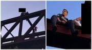 Una charla en las alturas: policías disuadieron a hombre que quería saltar de un puente