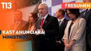 Kast anunciará a sus ministros: Noticias 19 de enero
