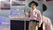 Es de Neuquén y se subió al podio de la competencia de jinetes en el Festival de Jesús María