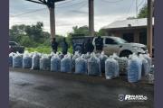 Incautaron más de 900 kilos de hojas de coca durante un control policial en Ruta Provincial 2