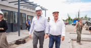 Orrego recorrió el avance de obra del Centro Integrador Comunitario de Marquesado