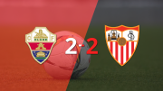 LaLiga EA Sports: Doblete de Akor Adams en el empate a 2 entre Sevilla y Elche