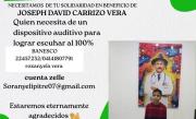 El niño Joseph David necesita tu aporte para recuperar su audición al 100 %
