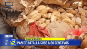 Pan de batalla sube a Bs 0,80 en Oruro por alza de insumos