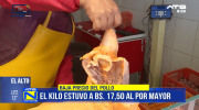 Baja el precio del pollo en El Alto y alivia el bolsillo familiar