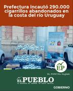 Incautan 290.000 cigarrillos en la costa del río Uruguay