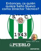Entonces: ¿a quién quiere Salto Nuevo como Director Técnico? ‣ Eleazar José Silva