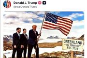 Donald Trump difunde imagen de su 'conquista a Groenlandia' creada con IA