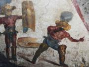 En las ruinas de Pompeya encontraron 79 graffitis de amor y lucha entre gladiadores