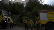 Amplio despliegue para controlar el incendio en el Parque Los Alerces