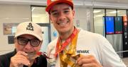 Con medallas en el cuello, “Lichi” Sisterna volvió a San Juan tras otro Dakar memorable