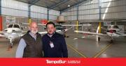 Vergnolle valoró la visita del subsecretario de Transporte al Aeroclub Lago Argentino