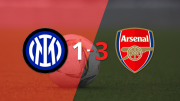 Champions League: Doblete de Gabriel Jesús en el triunfo 3-1 de Arsenal frente a Inter