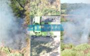 Otro incendio forestal alarmó en La Plata: fue a metros de la fábrica Mafisa