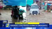 Alarma en el mercado Campesino por intensa lluvia en la zona sur de Cochabamba