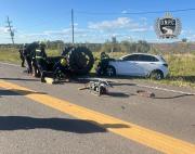 Murió el conductor de tractor agrícola en un siniestro de tránsito en San Antonio