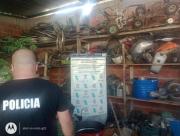 Golpe al robo de motos: desmantelan un taller