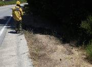 Detectaron iniciante de fuego en el sector donde se produjeron tres focos en la Ruta 40, cerca de Bariloche