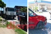 Fuerte choque provocó un incidente entre las partes y debió intervenir la policía