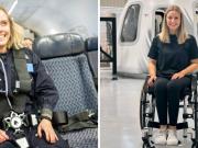 Hizo historia: Michaela Benthaus, la ingeniera de 33 años que se convertió en la primera persona en silla de ruedas en viajar al espacio