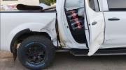 Persecución a camionetas con contrabando terminó con un choque en la ciudad de Rivera y fugas; hay un imputado