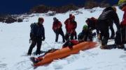 Bajaron el cuerpo del andinista francés que murió en el Aconcagua en un operativo inédito con helicóptero