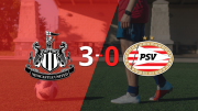 Champions League: Newcastle United fue contundente y goleó 3-0 a PSV