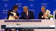Javier Milei participó de la firma del Consejo de la Paz creado por Donald Trump