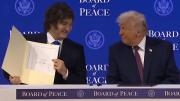Javier Milei firmó la adhesión de la Argentina al Consejo de la Paz creado por Donald Trump
