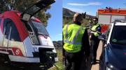Tercera tragedia en España: Reportan choque de un tren metropolitano con una grúa