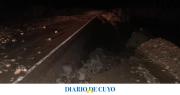 Despejaron la ruta 149 en Calingasta que había quedado cortada por creciente