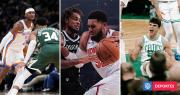 Resumen NBA: Thunder dominan, Knicks hacen historia y Celtics celebra debut de Hugo González
