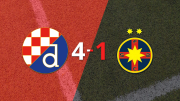 Europa League: Dinamo Zagreb le pasó por encima 4-1 a FC Steaua Bucarest con doblete de Dion Beljo