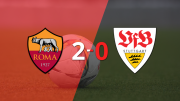 Europa League: Niccolò Pisilli sentenció el triunfo 2-0 de Roma ante Stuttgart con doblete