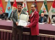 Viceministerio de Trabajo participa en acto de la AIDH y recibe reconocimiento institucional