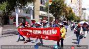 Maestros marchan por el centro paceño exigiendo incremento salarial