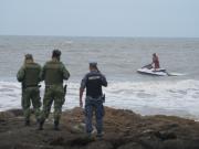 Punta del Este: intensa búsqueda de un argentino que salió al mar en moto de agua y desapareció