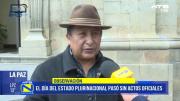 Sectores sociales lamentan ausencia de actos oficiales en el Día del Estado Plurinacional