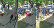 Video: un ladrón de 18 años robó una moto en La Plata y quedó escrachado por las cámaras