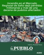 Incendio en el Mercado Regional de Salto dejó pérdidas millonarias y más de una decena de puestos afectados ‣ Martin Ferreira Pinto