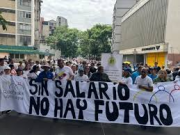 Red Sindical Venezolana convoca una protesta el lunes para exigir un aumento salarial
