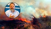Incendios en Chubut: un diputado fue repudiado por reírse en medio de la catástrofe