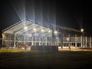 Inauguran nueva iluminación en multicancha de La Junta